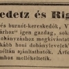 1837.11.10. Medetz és Riga dohányárusok