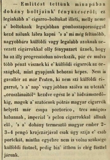 1842.09.08. Fényűző cigarrók