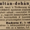 1845.05.20. Enderes - Sultán-dohány