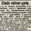 1845.06.26. Eladó szivargyár