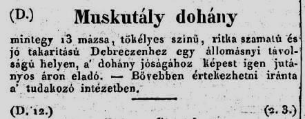 1846.02.08. Muskutály dohány