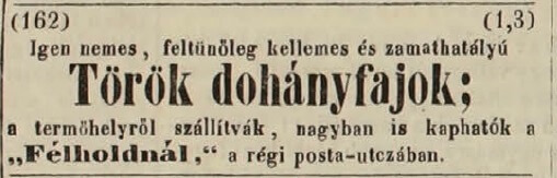 1848.08.08. Török dohányfajok