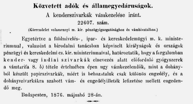 1876.07.19. Kenderszivarkák