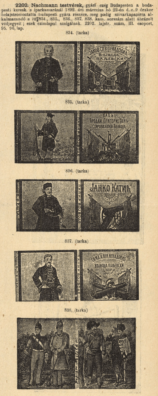 1892.03.22. Cigarettapapírok 1892.03.22. Cigarettapapírok