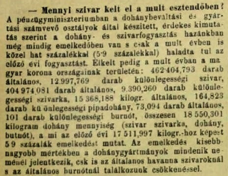 1892.10.30. Szivarfogyasztás