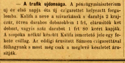 1893.01.15. Kalifa cigaretta
