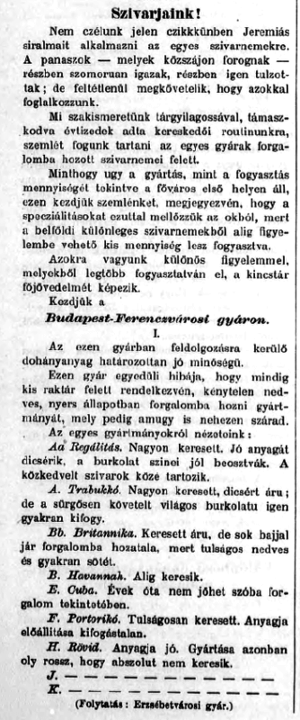 1893.11.10. Szivarjaink
