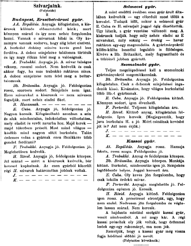 1893.11.20. Szivarjaink
