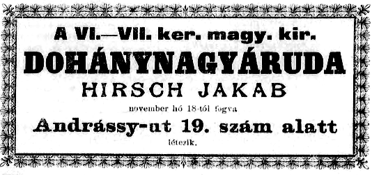 1893.12.01. Hirsch Jakab árudája