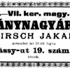 1893.12.01. Hirsch Jakab dohányárudája