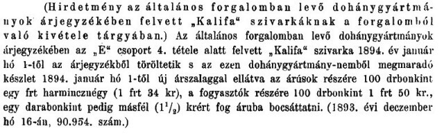 1893.12.30. Kalifa cigaretta