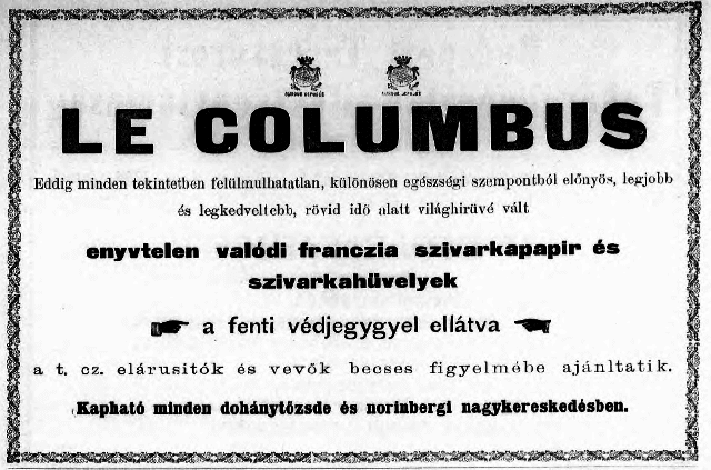 1894.01.20. Le Columbus papír