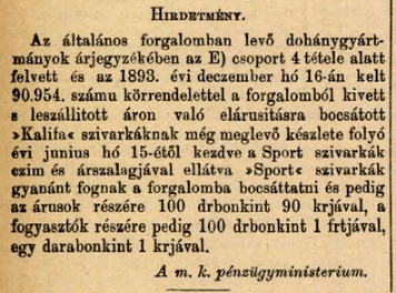 1894.06.15. Kalifa cigaretta