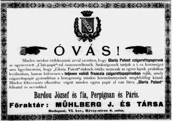 1894.07.01. Gloria Patent papír