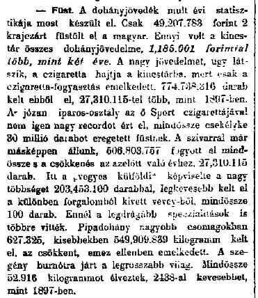 1898.03.13. Füst - statisztika