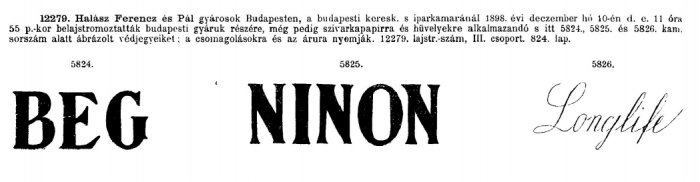 1898.12.10. Papírok és hüvelyek 1898.12.10. Papírok és hüvelyek