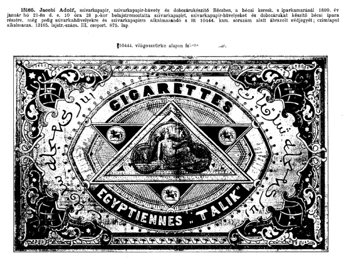 1899.01.21. Talik papír és hüvely 1899.01.21. Talik papír és hüvely