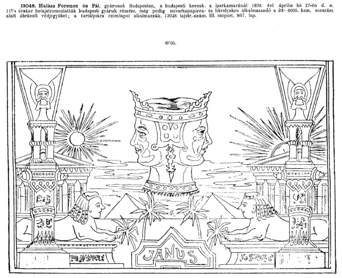 1899.04.27. Janus papír és hüvely 1899.04.27. Janus papír és hüvely