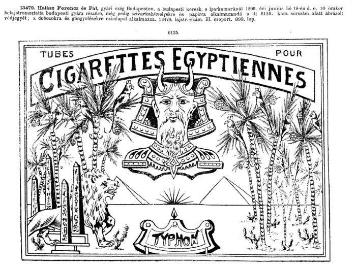 1899.06.19. Typhon papír és hüvely 1899.06.19. Typhon papír és hüvely
