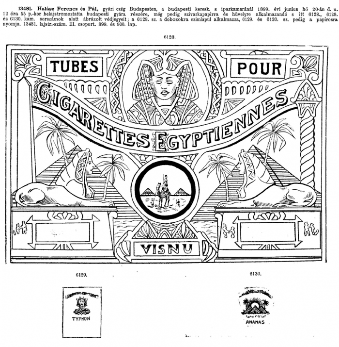 1899.06.20. Visnu papír és hüvely 1899.06.20. Visnu papír és hüvely