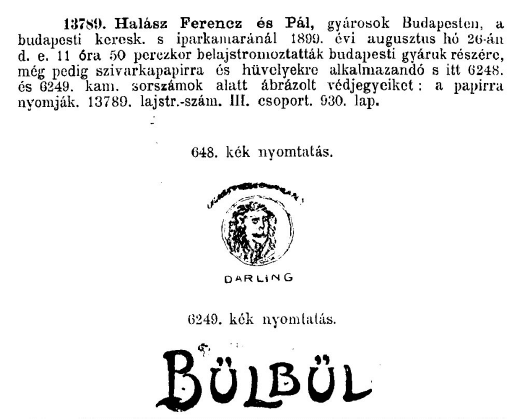 1899.08.26. Darling és Bülbül 1899.08.26. Darling és Bülbül