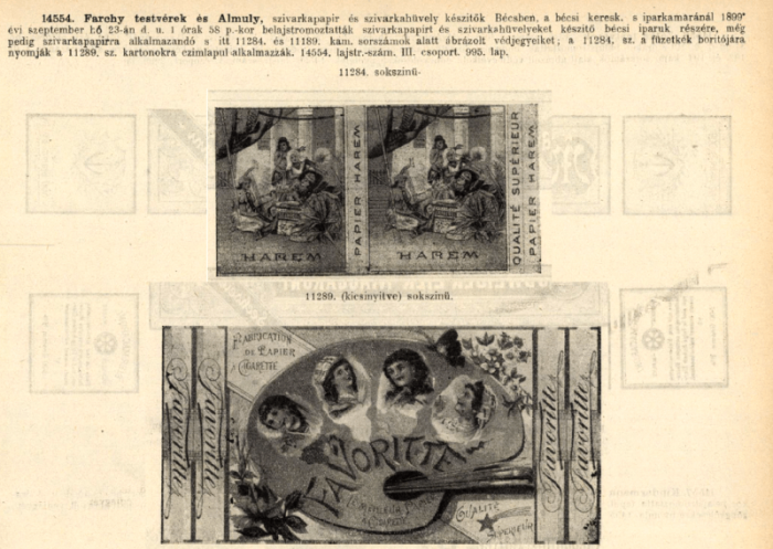1899.09.23. Harem és Favoritte 1899.09.23. Harem és Favoritte