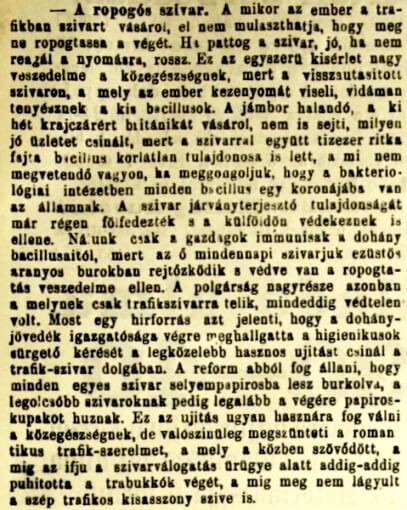 1901.09.22. A ropogós szivar
