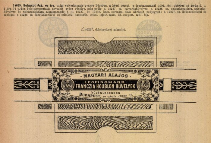 1901.10.30. Franczia Houblon hüvelyek 1901.10.30. Franczia Houblon hüvelyek