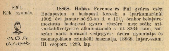 1902.01.20. Aga cigarettahüvely 1902.01.20. Aga cigarettahüvely