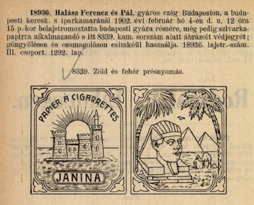 1902.02.04. Janina cigarettapapír