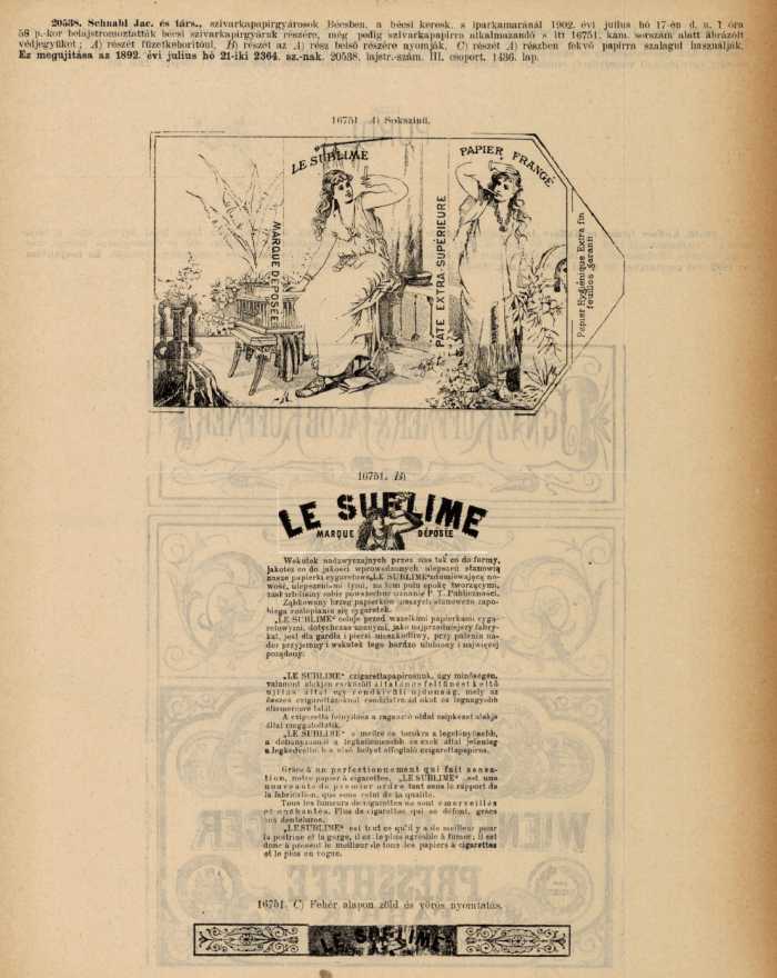 1902.07.17. Le Sublime papír 1902.07.17. Le Sublime papír