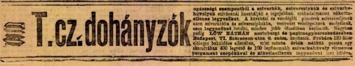 1902.10.05. Nikotinellenes legyezők