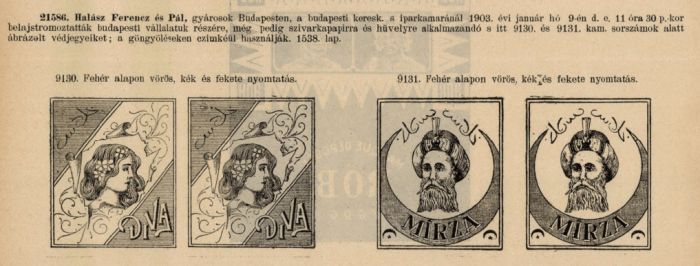 1903.01.09. Diva és Mirza papír 1903.01.09. Diva és Mirza papír