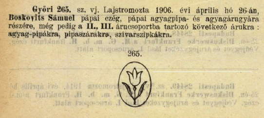 1906.04.26. Tulipán pipa és szipka