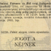 1906.08.16. Jogot a népnek papír és hüvely