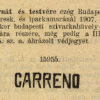 1907.05.06. Carreno papír és hüvely