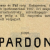 1907.05.10. Pardon papír és hüvely