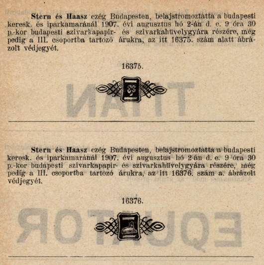 1907.08.02. Papír és hüvely 1907.08.02. Papír és hüvely