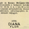 1907.10.31. Diana Flor papír és hüvely