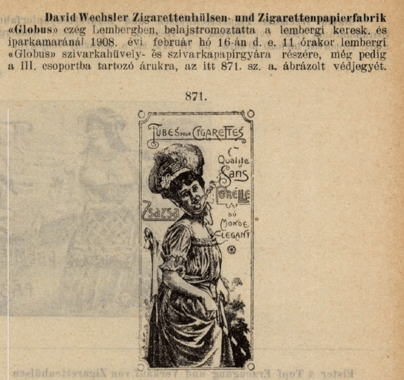 1908.02.16. Zsazsa cigarettahüvely 1908.02.16. Zsazsa cigarettahüvely