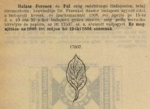 1908.04.15. Papír és hüvely 1908.04.15. Papír és hüvely
