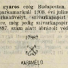 1908.07.25. Karamelo papír és hüvely