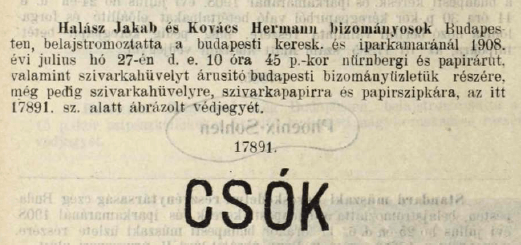 1908.07.27. Csók papír és hüvely 1908.07.27. Csók papír és hüvely