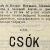 1908.07.27. Csók papír és hüvely