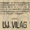 1909.10.29. Uj Világ papír és hüvely