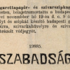 1909.11.19. Szabadság papír és hüvely