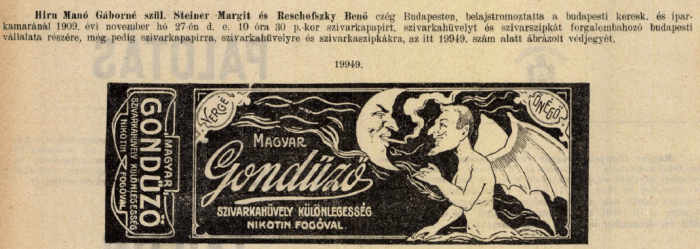 1909.11.27. Gondűző papír és hüvely 1909.11.27. Gondűző papír és hüvely