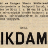 1909.11.30. Ikidam papír és hüvely