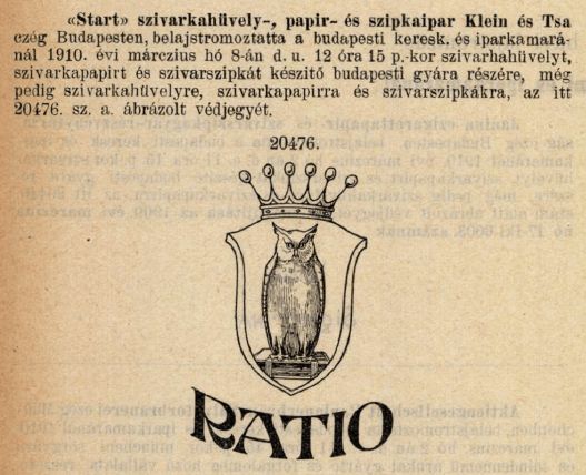 1910.03.08. Ratio papír és hüvely 1910.03.08. Ratio papír és hüvely