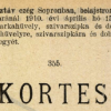 1910.04.15. Kortes hüvely és szipka